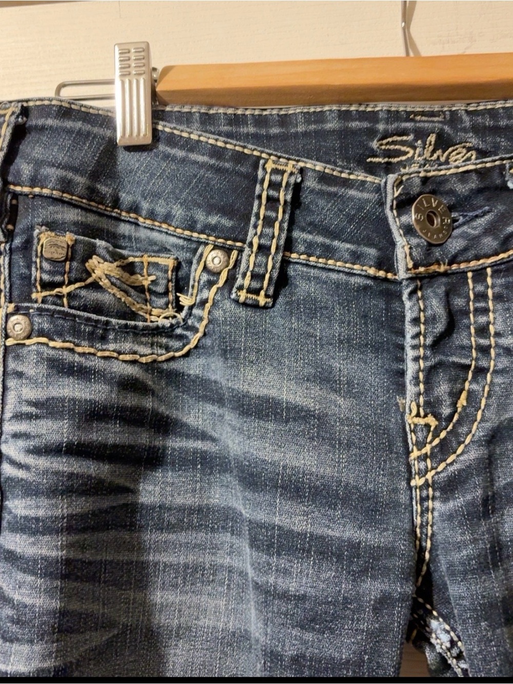 Silver Jeans McKenzie Slim Bootcut Jeans – W29/L31 – Low Rise - Picture 3 of 6